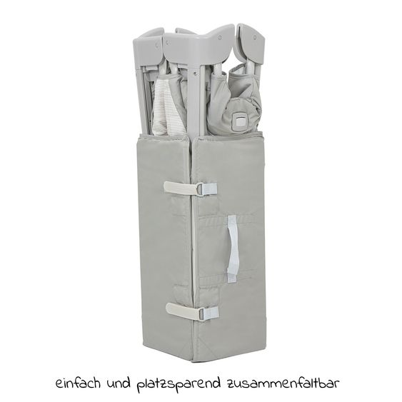 joie Reisebett und Beistellbett Kubbie Sleep ab Geburt-15 kg inkl. Matratze, Transporttasche & Gurtsystem - Wheat