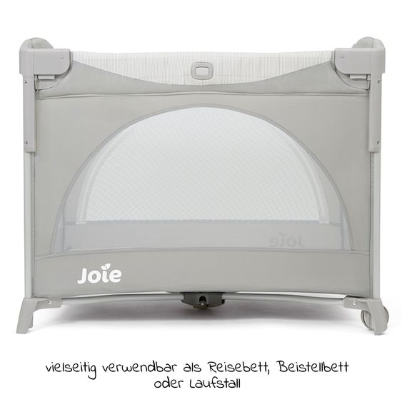 joie Reisebett und Beistellbett Kubbie Sleep ab Geburt-15 kg inkl. Matratze, Transporttasche & Gurtsystem - Wheat
