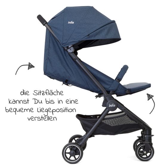 joie Reisebuggy Pact mit nur 6 kg inkl. Transporttasche, Adapter & Regenschutz - Deep Sea