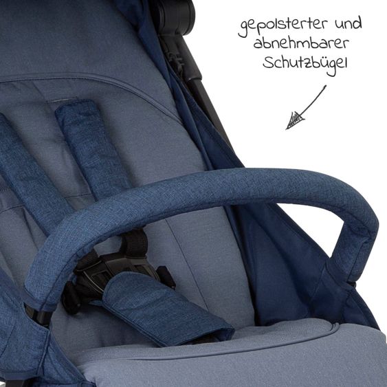 joie Reisebuggy Pact mit nur 6 kg inkl. Transporttasche, Adapter & Regenschutz - Deep Sea