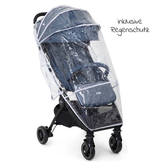 joie Reisebuggy Pact mit nur 6 kg inkl. Transporttasche, Adapter & Regenschutz - Deep Sea