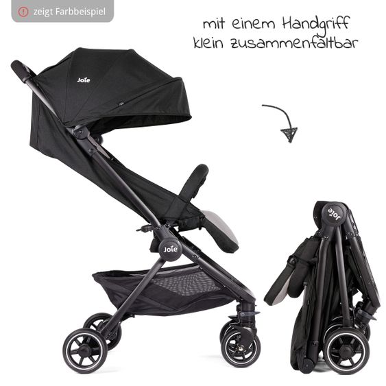 joie Reisebuggy Pact mit nur 6 kg inkl. Transporttasche, Adapter & Regenschutz - Deep Sea