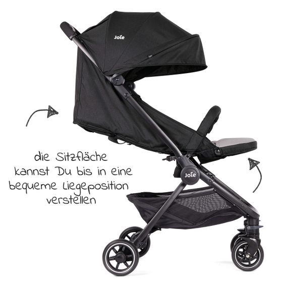 joie Travel buggy Pact with only 6 kg incl. transport bag, adapter & rain cover - Ember