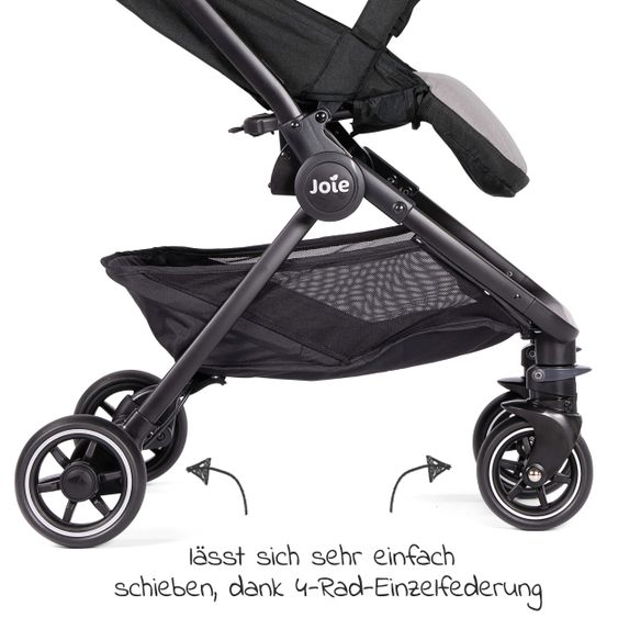 joie Travel buggy Pact with only 6 kg incl. transport bag, adapter & rain cover - Ember