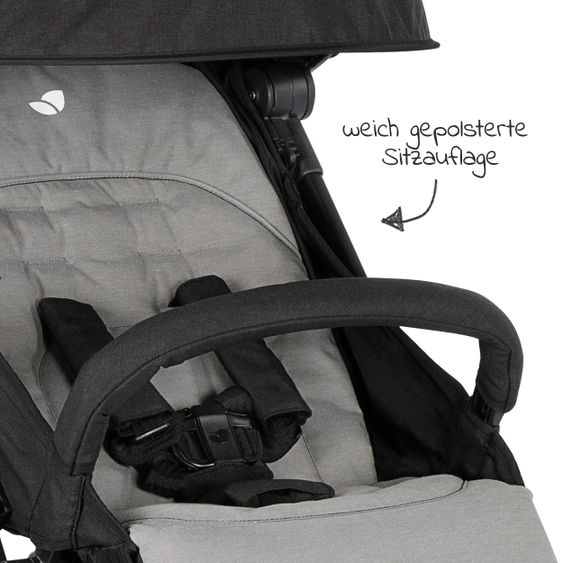 joie Travel buggy Pact with only 6 kg incl. transport bag, adapter & rain cover - Ember