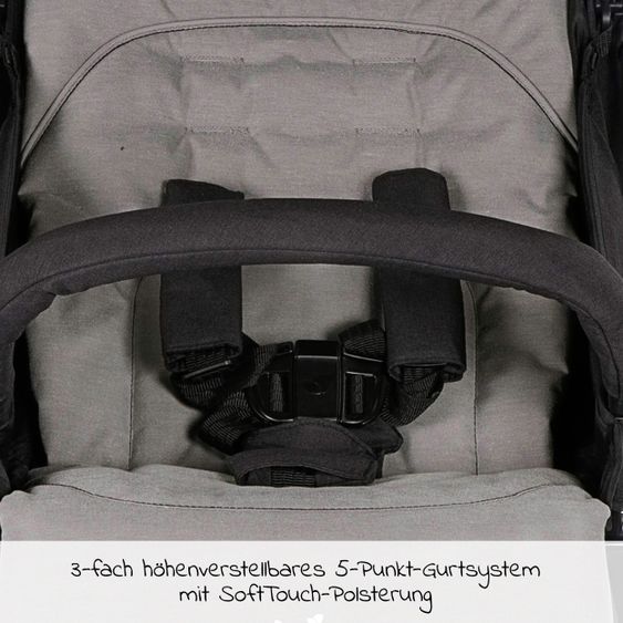 joie Travel buggy Pact with only 6 kg incl. transport bag, adapter & rain cover - Ember