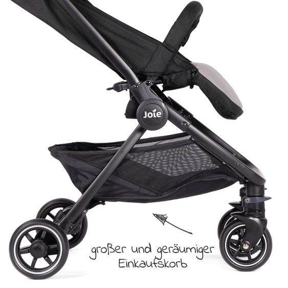 joie Travel buggy Pact with only 6 kg incl. transport bag, adapter & rain cover - Ember