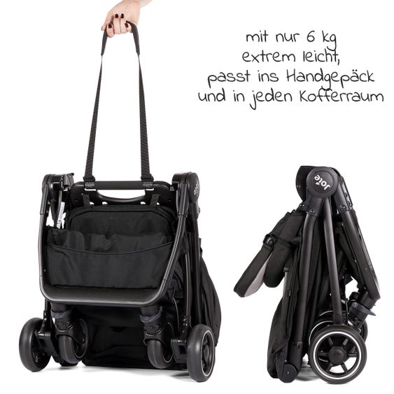 joie Travel buggy Pact with only 6 kg incl. transport bag, adapter & rain cover - Ember