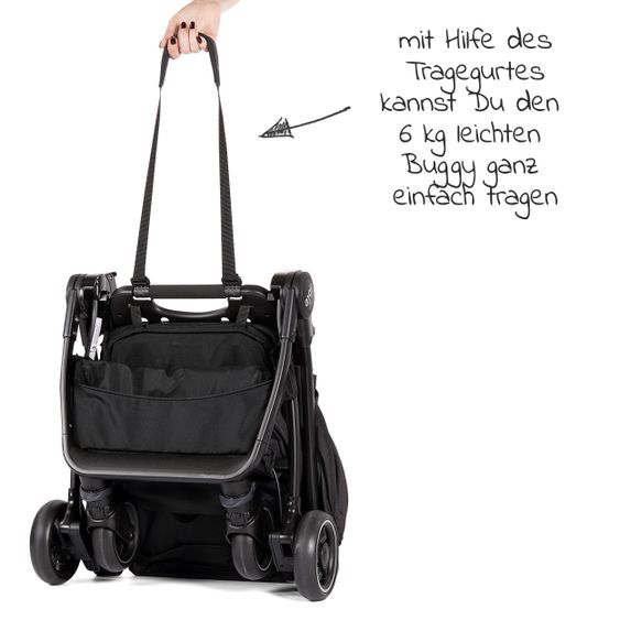 joie Travel buggy Pact with only 6 kg incl. transport bag, adapter & rain cover - Ember