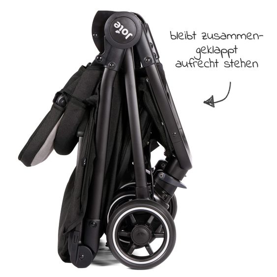 joie Travel buggy Pact with only 6 kg incl. transport bag, adapter & rain cover - Ember