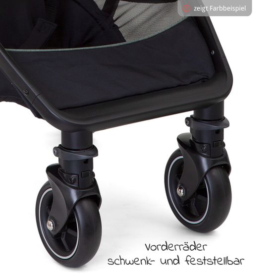 joie Reisebuggy Pact mit nur 6 kg inkl. Transporttasche, Adapter & Regenschutz - Gray Flannel