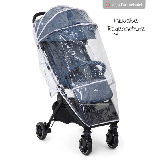 joie Reisebuggy Pact mit nur 6 kg inkl. Transporttasche, Adapter & Regenschutz - Gray Flannel