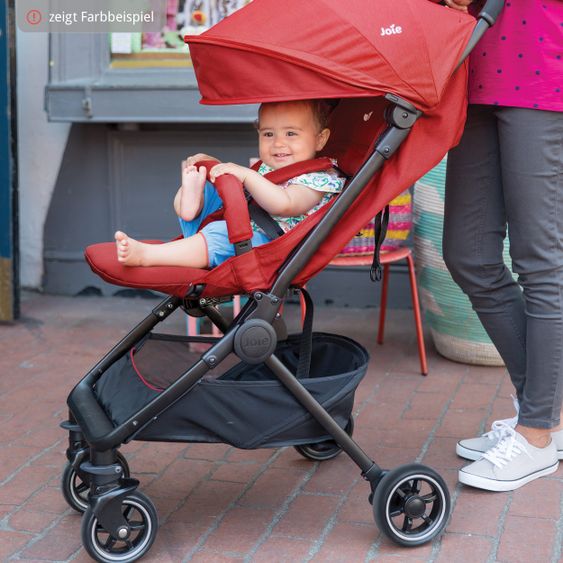 joie Passeggino da viaggio Pact con soli 6 kg di peso, inclusa navicella, adattatore e parapioggia - Flanella grigia