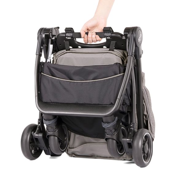 joie Reisebuggy Pact mit nur 6 kg inkl. Transporttasche, Adapter & Regenschutz - Gray Flannel