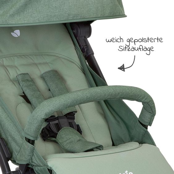 joie Reisebuggy Pact mit nur 6 kg inkl. Transporttasche, Adapter & Regenschutz - Laurel