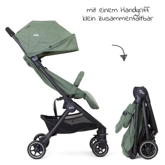 joie Reisebuggy Pact mit nur 6 kg inkl. Transporttasche, Adapter & Regenschutz - Laurel