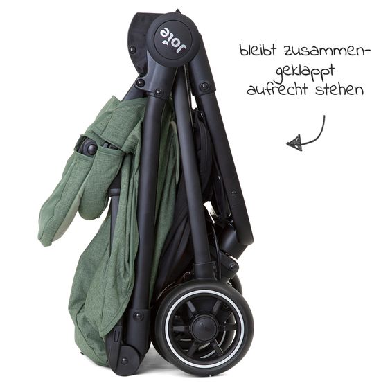 joie Reisebuggy Pact nur 6 kg - inkl. Organizer Hug it!, Transporttasche, Adapter, Regenschutz & Insektenschutz - Laurel