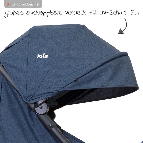 joie Reisebuggy Pact nur 6 kg - inkl. Organizer Hug it!, Transporttasche, Adapter, Regenschutz & Insektenschutz - Laurel