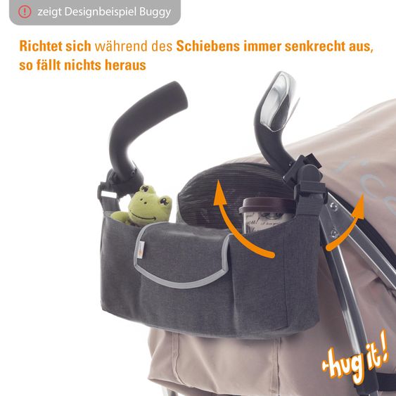 joie Reisebuggy Pact nur 6 kg - inkl. Organizer Hug it!, Transporttasche, Adapter, Regenschutz & Insektenschutz - Laurel