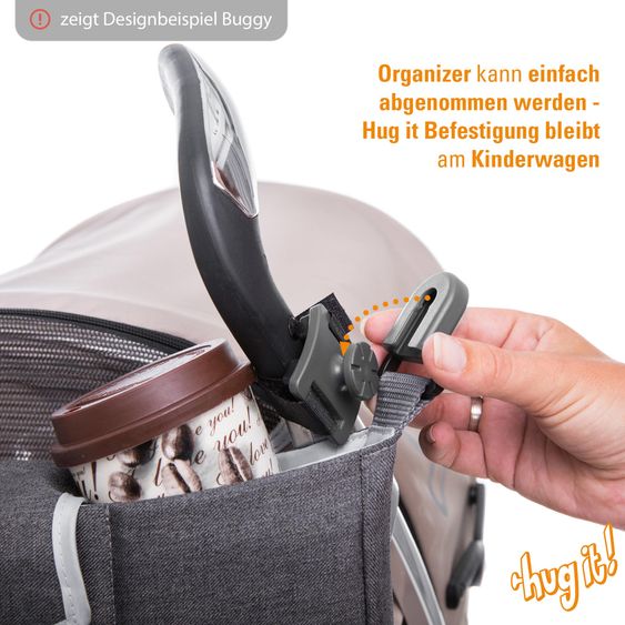 joie Reisebuggy Pact nur 6 kg - inkl. Organizer Hug it!, Transporttasche, Adapter, Regenschutz & Insektenschutz - Laurel