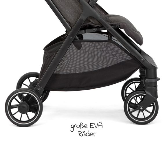 joie Reisebuggy & Sportwagen Pact Pro bis 22 kg belastbar mit Liegeposition nur 6,3 kg leicht inkl. Transporttasche, Adapter & Regenschutz - Cycle - Shell Grey