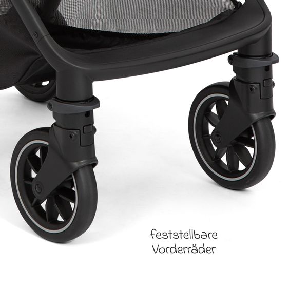 joie Reisebuggy & Sportwagen Pact Pro bis 22 kg belastbar mit Liegeposition nur 6,3 kg leicht inkl. Transporttasche, Adapter & Regenschutz - Cycle - Shell Grey