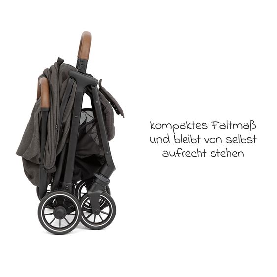 joie Reisebuggy & Sportwagen Pact Pro bis 22 kg belastbar mit Liegeposition nur 6,3 kg leicht inkl. Transporttasche, Adapter & Regenschutz - Cycle - Shell Grey