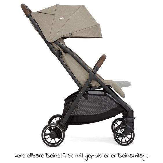 joie Reisebuggy & Sportwagen Pact Pro bis 22 kg belastbar mit Liegeposition nur 6,3 kg leicht inkl. Transporttasche, Adapter & Regenschutz - Oak