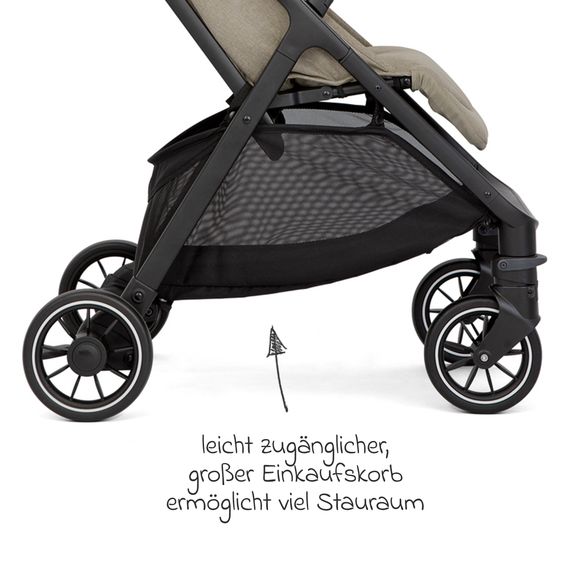 joie Reisebuggy & Sportwagen Pact Pro bis 22 kg belastbar mit Liegeposition nur 6,3 kg leicht inkl. Transporttasche, Adapter & Regenschutz - Oak