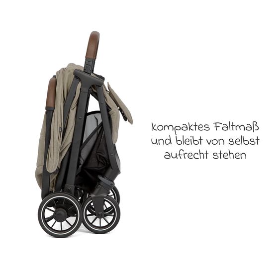 joie Reisebuggy & Sportwagen Pact Pro bis 22 kg belastbar mit Liegeposition nur 6,3 kg leicht inkl. Transporttasche, Adapter & Regenschutz - Oak