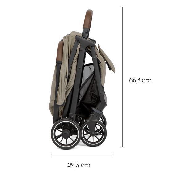 joie Reisebuggy & Sportwagen Pact Pro bis 22 kg belastbar mit Liegeposition nur 6,3 kg leicht inkl. Transporttasche, Adapter & Regenschutz - Oak