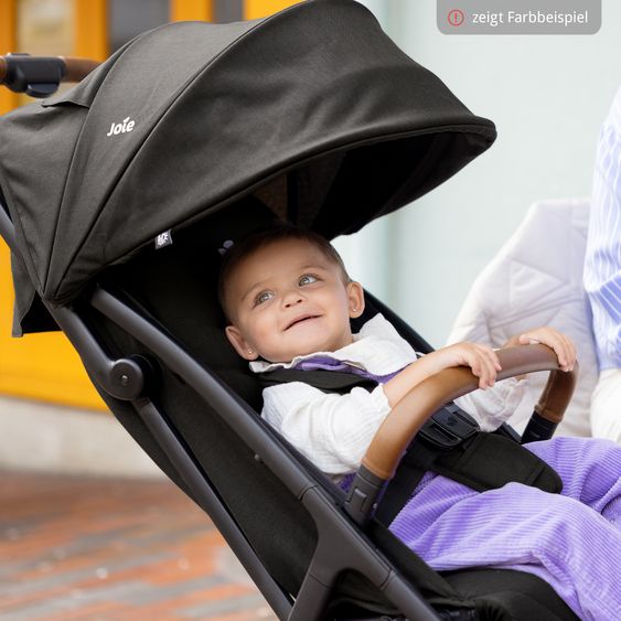 joie Reisebuggy & Sportwagen Pact Pro bis 22 kg belastbar mit Liegeposition nur 6,3 kg leicht inkl. Transporttasche, Adapter & Regenschutz - Oak