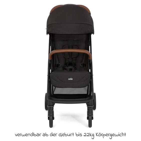 joie Reisebuggy & Sportwagen Pact Pro bis 22 kg belastbar mit Liegeposition nur 6,3 kg leicht inkl. Transporttasche, Adapter & Regenschutz - Shale