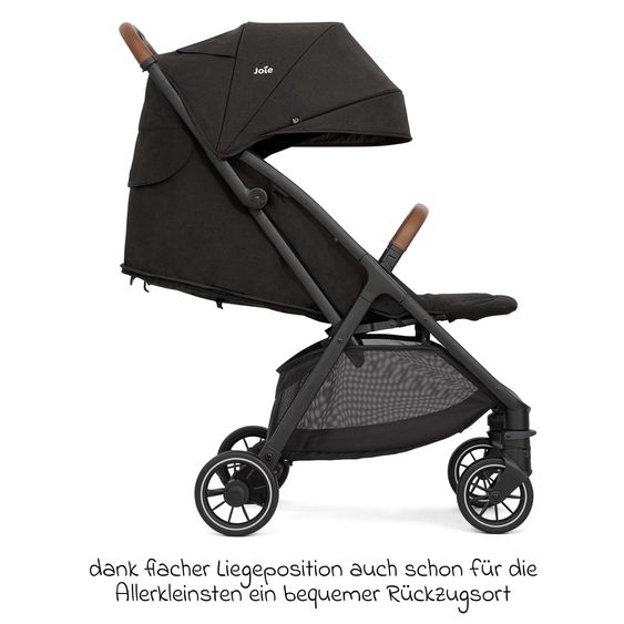 joie Reisebuggy & Sportwagen Pact Pro bis 22 kg belastbar mit Liegeposition nur 6,3 kg leicht inkl. Transporttasche, Adapter & Regenschutz - Shale