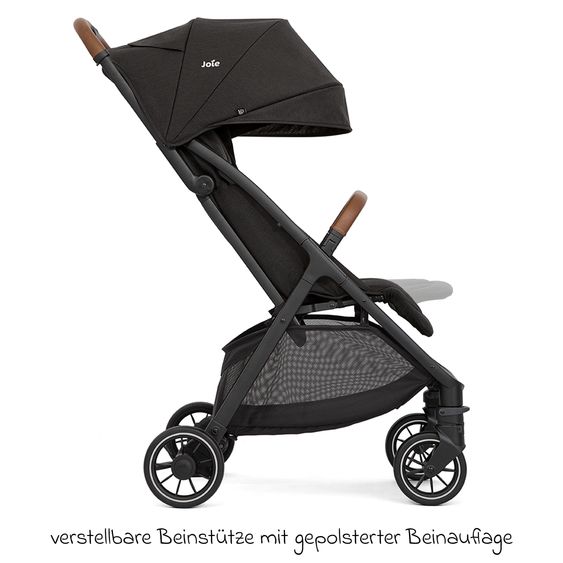 joie Reisebuggy & Sportwagen Pact Pro bis 22 kg belastbar mit Liegeposition nur 6,3 kg leicht inkl. Transporttasche, Adapter & Regenschutz - Shale