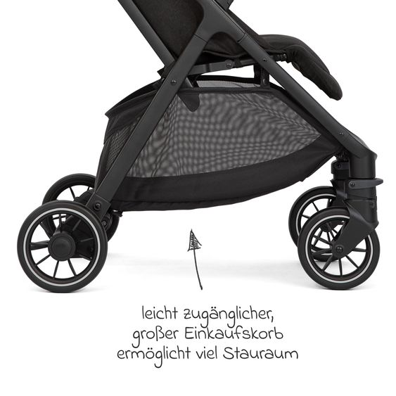 joie Travel buggy & pushchair Pact Pro up to 22 kg load capacity with reclining position only 6.3 kg light incl. transport bag, adapter & ratchet protection - Shale