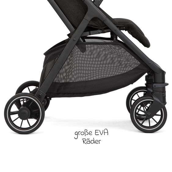 joie Reisebuggy & Sportwagen Pact Pro bis 22 kg belastbar mit Liegeposition nur 6,3 kg leicht inkl. Transporttasche, Adapter & Regenschutz - Shale