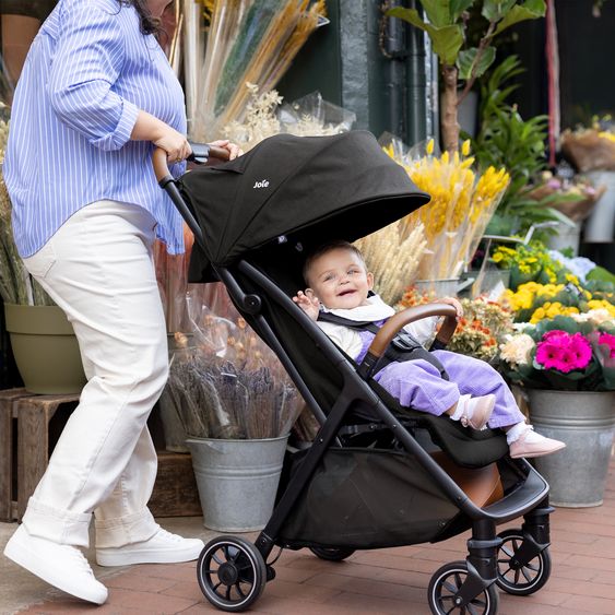 joie Travel buggy & pushchair Pact Pro up to 22 kg load capacity with reclining position only 6.3 kg light incl. transport bag, adapter & ratchet protection - Shale