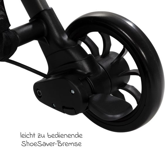 Joie Signature Reisebuggy & Sportwagen Parcel bis 22 kg belastbar nur 6,9 kg leicht mit Liegefunktion inkl. Regenschutz, Adapter & Transporttasche - Signature - Carbon