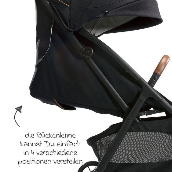 Joie Signature Reisebuggy & Sportwagen Parcel bis 22 kg belastbar nur 6,9 kg leicht mit Liegefunktion inkl. Regenschutz, Adapter & Transporttasche - Signature - Eclipse