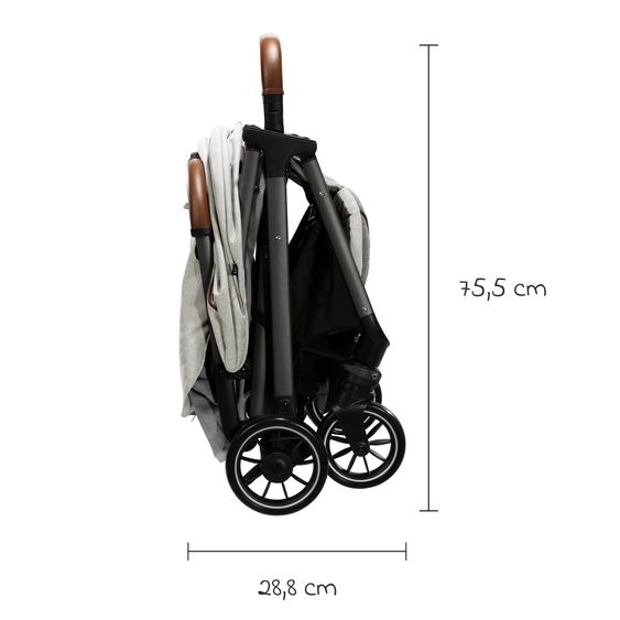 Joie Signature Travel buggy & pushchair Parcel up to 22 kg load capacity only 6.9 kg light with reclining function incl. rain cover, adapter & carry bag - Signature - Oyster