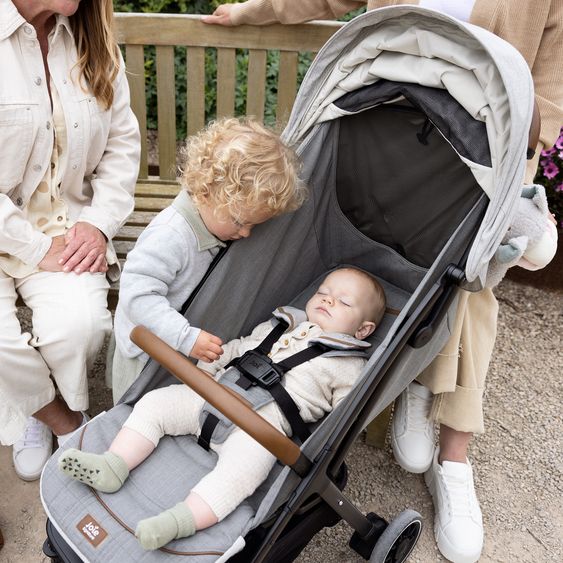 Joie Signature Travel buggy & pushchair Parcel up to 22 kg load capacity only 6.9 kg light with reclining function incl. rain cover, adapter & carry bag - Signature - Oyster