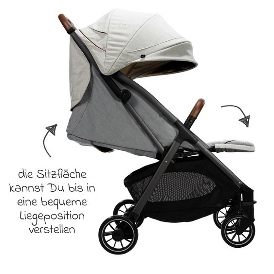 Joie Signature Travel buggy & pushchair Parcel up to 22 kg load capacity only 6.9 kg light with reclining function incl. rain cover, adapter & carry bag - Signature - Oyster