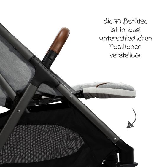 Joie Signature Reisebuggy & Sportwagen Parcel bis 22 kg belastbar nur 6,9 kg leicht mit Liegefunktion inkl. Regenschutz, Insektenschutz, Adapter & Transporttasche - Signature - Oyster