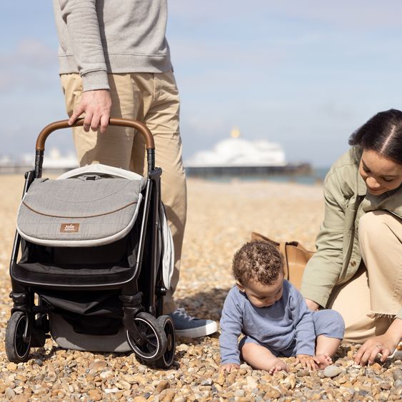 Joie Signature Reisebuggy & Sportwagen Parcel bis 22 kg belastbar nur 6,9 kg leicht mit Liegefunktion inkl. Regenschutz, Insektenschutz, Adapter & Transporttasche - Signature - Oyster