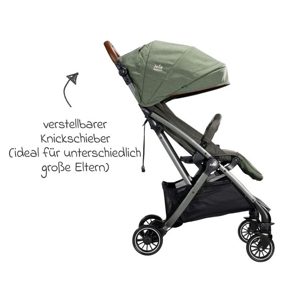 Joie Signature Travel buggy & pushchair Tourist up to 15 kg load capacity only 6.3 kg light with reclining function incl. rain cover, adapter, carrying strap & carrycot - Signature - Pine