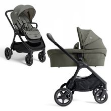 2in1 Kombi-Kinderwagen Finiti bis 22 kg belastbar mit Babywanne Ramble XL, Teleskopschieber, umsetzbare Sitzeinheit, inkl. Adapter & Regenverdeck - Signature - Evergreen