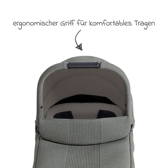 Joie Signature 2in1 Kombi-Kinderwagen Finiti bis 22 kg belastbar mit Babywanne Ramble XL, Teleskopschieber, umsetzbare Sitzeinheit, inkl. Adapter & Regenverdeck - Signature - Evergreen