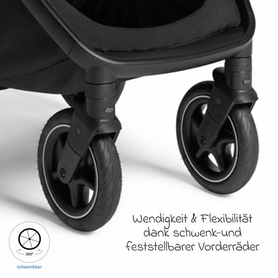 Joie Signature 2in1 Kombi-Kinderwagen Finiti bis 22 kg belastbar mit Babywanne Ramble XL, Teleskopschieber, umsetzbare Sitzeinheit, inkl. Adapter & Regenverdeck - Signature - Evergreen
