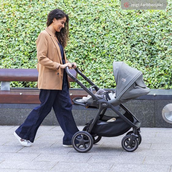 Joie Signature 2in1 Kombi-Kinderwagen Finiti bis 22 kg belastbar mit Babywanne Ramble XL, Teleskopschieber, umsetzbare Sitzeinheit, inkl. Adapter & Regenverdeck - Signature - Evergreen